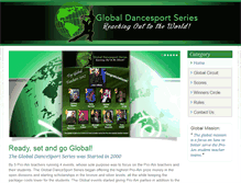 Tablet Screenshot of globaldancesport.com